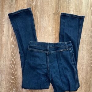 Vintage Y2K Frankie B. Dark Blue Flare Jeans